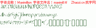 查看字体及作者详细介绍