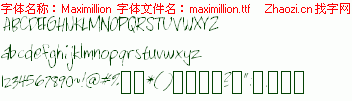 查看字体及作者详细介绍