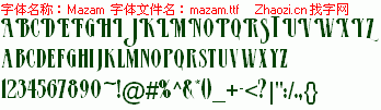 查看字体及作者详细介绍