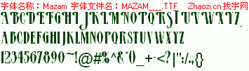查看字体及作者详细介绍