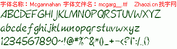 查看字体及作者详细介绍