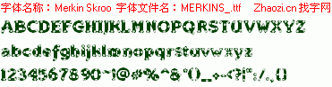 查看字体及作者详细介绍