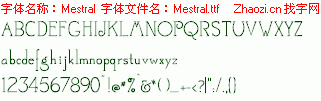 查看字体及作者详细介绍