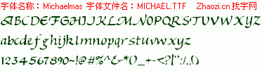 查看字体及作者详细介绍