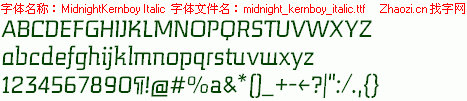 查看字体及作者详细介绍