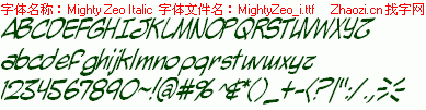 查看字体及作者详细介绍