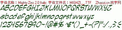 查看字体及作者详细介绍