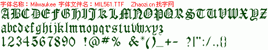 查看字体及作者详细介绍
