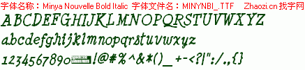 查看字体及作者详细介绍
