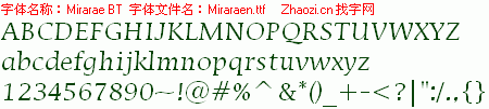 查看字体及作者详细介绍