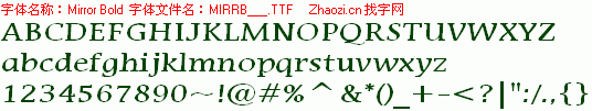 查看字体及作者详细介绍