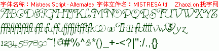 查看字体及作者详细介绍