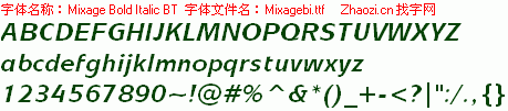 查看字体及作者详细介绍