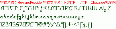 查看字体及作者详细介绍