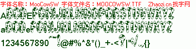 查看字体及作者详细介绍