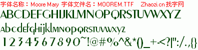 查看字体及作者详细介绍