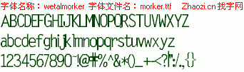查看字体及作者详细介绍