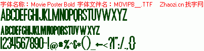 查看字体及作者详细介绍