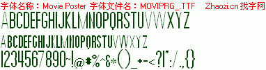 查看字体及作者详细介绍