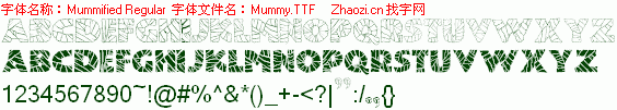 查看字体及作者详细介绍