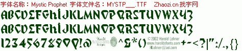 查看字体及作者详细介绍