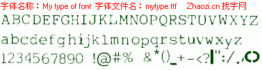 查看字体及作者详细介绍