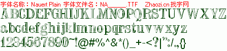 查看字体及作者详细介绍