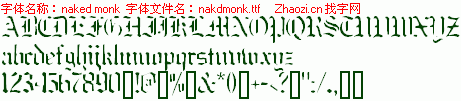 查看字体及作者详细介绍