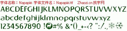 查看字体及作者详细介绍