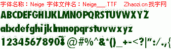 查看字体及作者详细介绍