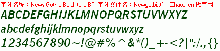 查看字体及作者详细介绍