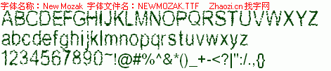 查看字体及作者详细介绍