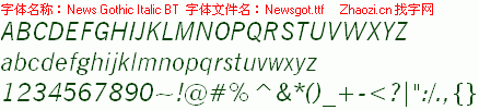 查看字体及作者详细介绍