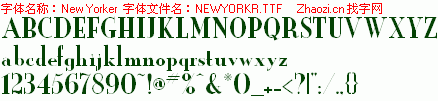 查看字体及作者详细介绍