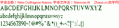 查看字体及作者详细介绍