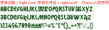 查看字体及作者详细介绍