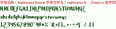 查看字体及作者详细介绍
