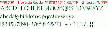 查看字体及作者详细介绍