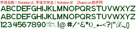 查看字体及作者详细介绍