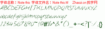 查看字体及作者详细介绍
