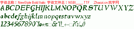 查看字体及作者详细介绍