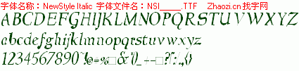 查看字体及作者详细介绍