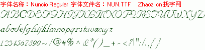 查看字体及作者详细介绍