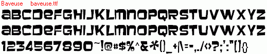 查看字体及作者详细介绍