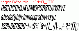 查看字体及作者详细介绍