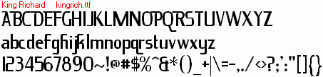 查看字体及作者详细介绍