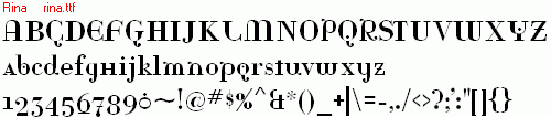 查看字体及作者详细介绍