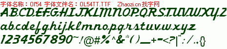 查看字体及作者详细介绍