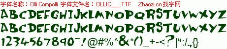 查看字体及作者详细介绍