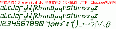 查看字体及作者详细介绍